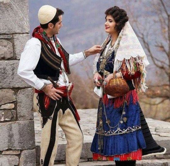 Folk costumes Albanian