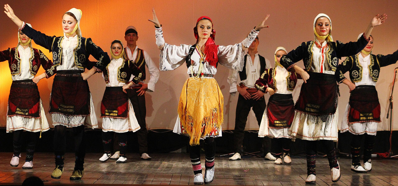 Kosovo folk costume Albanians