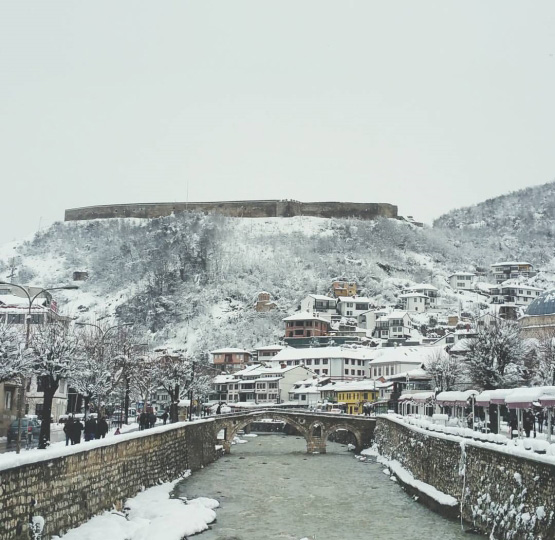 Prizren castle Winter