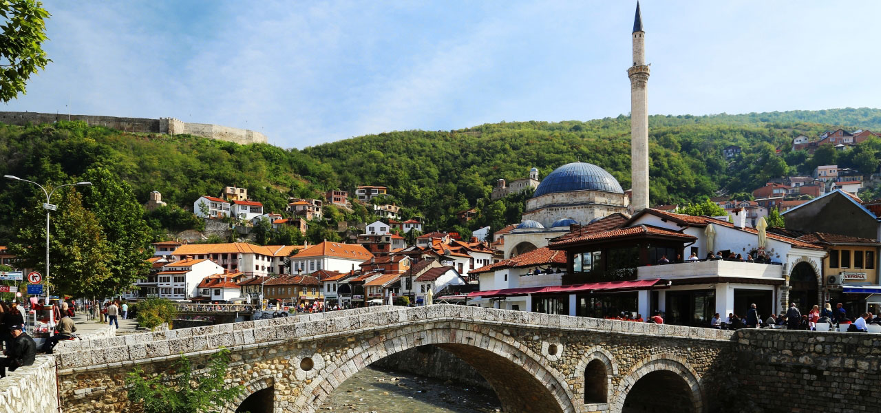 Prizren stone bridge fortress Kosovo