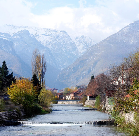 Peja River Bistrica Kosovo